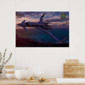 Beechcraft Starship — Corpus Christi schemering Poster (Keuken)