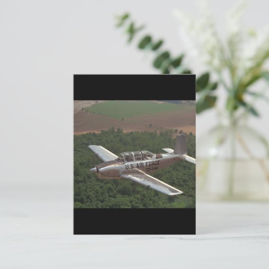 Beechcraft, T-34, 1953_Classic Aviation Briefkaart (Staand voorkant)