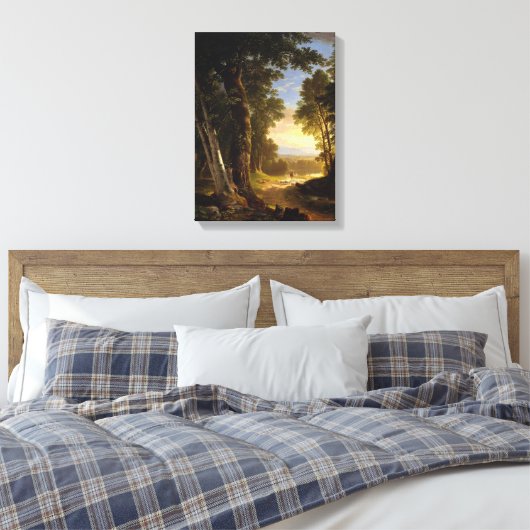 Beeches Asher brown Durand Canvas Afdruk (Insitu (Slaapkamer))