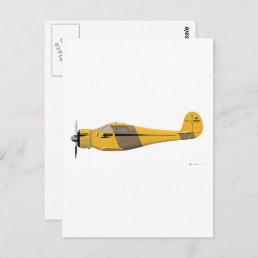 Beechserij D-17 Staggerwing Briefkaart (Voorkant / Achterkant)