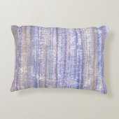 Beechwood Blue Waterverf Abstract Accent Kussen (Achterkant)