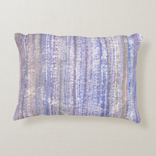 Beechwood Blue Waterverf Abstract Accent Kussen (Achterkant)