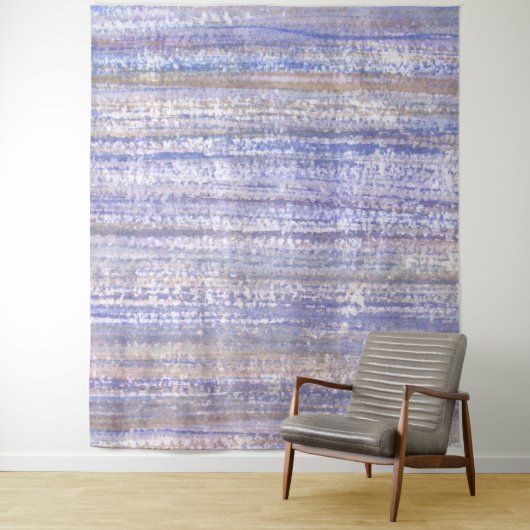 Beechwood Blue Waterverf Abstract Wandkleed (In situ)