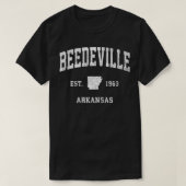 Beedeville Arkansas AR  Atletische Sport Des T-shirt (Design voorkant)