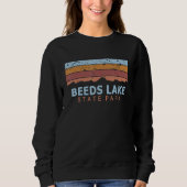 Beeds Lake State Park Rhode Island Retro Cool Trui (Voorkant)