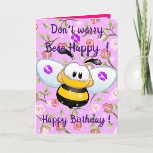 Beee Happy Kaart (Voorkant)