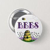 BEEEEE RONDE BUTTON 5,7 CM (Voorkant /achterkant)