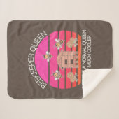 Beeentoningkoningin Sherpa Deken (Voorkant (horizontaal))