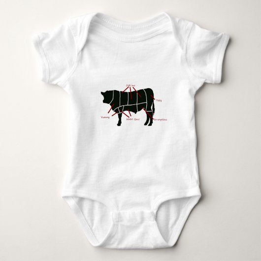 Beef Butcher - Tasty Delicious Yummy Beef! Romper (Voorkant)