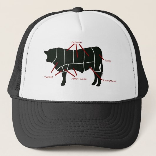 Beef Butcher - Tasty Delicious Yummy Beef! Trucker Pet (Voorkant)