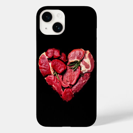 Beef Heart Meat Lovers Raw BBQ Case-Mate iPhone Case (Achterkant)