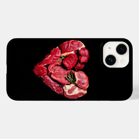 Beef Heart Meat Lovers Raw BBQ Case-Mate iPhone Case (Achterkant (horizontaal))