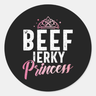 Beef Jerky Princess Ronde Sticker