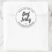 Beef Jerky Ronde Sticker (Tas)