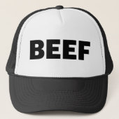 BEEF leuke slogan vrachtwagenhoed Trucker Pet (Voorkant)
