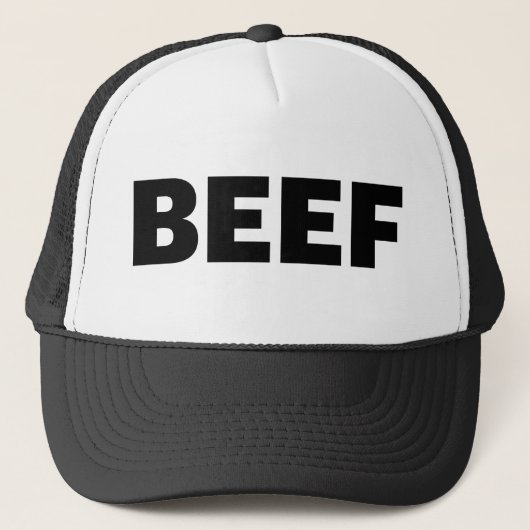 BEEF leuke slogan vrachtwagenhoed Trucker Pet (Voorkant)