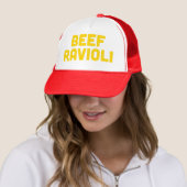 BEEF RAVIOLI leuke slogan trucker hoed Pet (In situ)