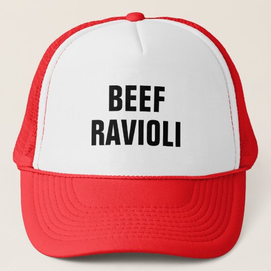 Beef Ravioli Trucker Hat Trucker Pet (Voorkant)