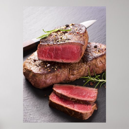 Beef steak poster (Voorkant)