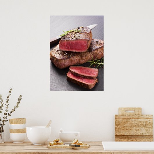 Beef steak poster (Keuken)