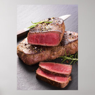 Beef steak poster