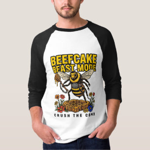 Beefcake Beest Modus Verpletter De Kam T-shirt