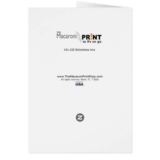 Beefcake Cupido en Graffiti Heart Valentijn's Day (Achterkant)