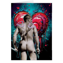 Beefcake Cupido en Graffiti Heart Valentijn's Day