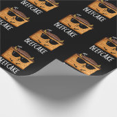 Beefcake Funny Cake Pun Dark BG Cadeaupapier (Hoek)