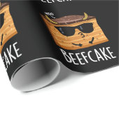 Beefcake Funny Cake Pun Dark BG Cadeaupapier (Rol Hoek)
