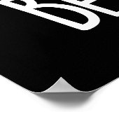 Beefcake Funny Cake Pun Dark BG Poster (Hoek)