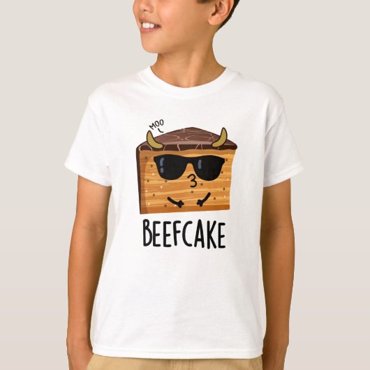Beefcake Funny Cake Pun T-shirt (Voorkant)