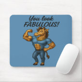 Beefcake Giraffe - Fabulous en gebogen Muismat (Met muis)