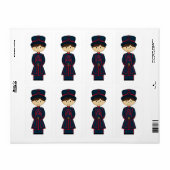 Beefeater Guard Sticker Label (Full Sheet)