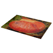 Beefsteak Fungus Glass Chopping Board Snijplank (Hoek)