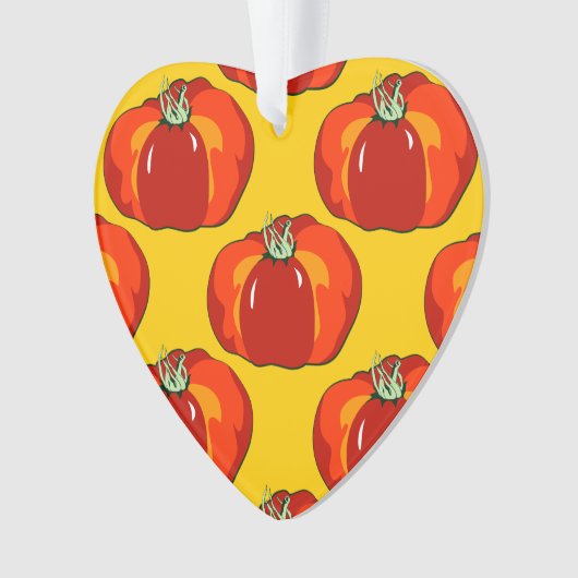 Beefsteak Tomato Pattern Ornament (voorkant)