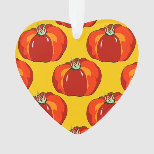 Beefsteak Tomato Pattern Ornament (voorkant)