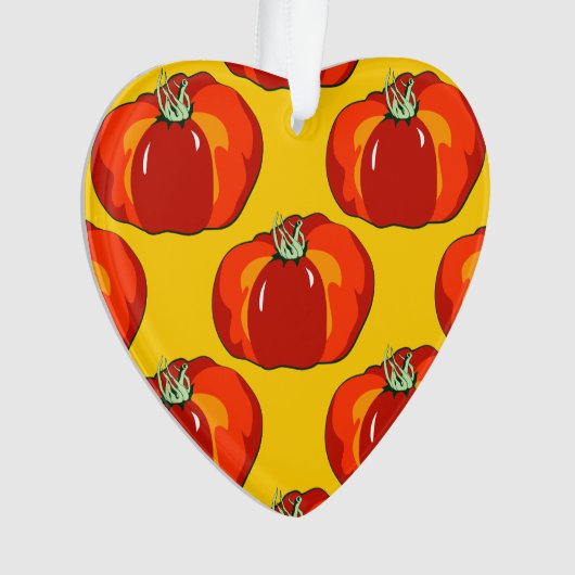 Beefsteak Tomato Pattern Ornament (voorkant)
