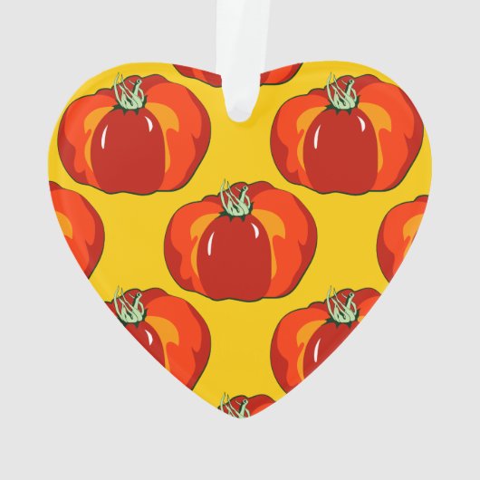 Beefsteak Tomato Pattern Ornament (achterkant)