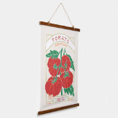 Beefsteak Tomato Seed Packet Hanging Tapestry Hangend Wandkleed (Gebogen)