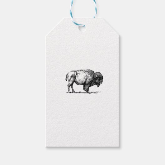 Beefy Buffalo Bull Cadeaulabel (Voorkant)
