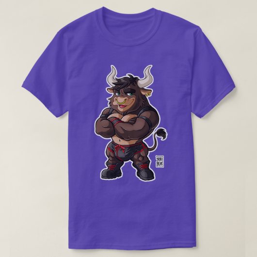 BEEFY BULL RED DETAILS BEARZOOSERIES T-SHIRT (Design voorkant)
