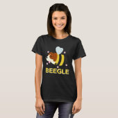 Beegle Beagle Bee  Dog Pun Cute T-shirt (Voorkant volledig)