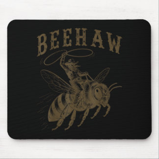 Beehaw Cowboy Western Grappige Bijenhouder Pun Muismat