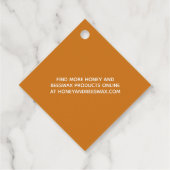 Beehive Apiary Name Dark Amber Hang Label (Achterkant)
