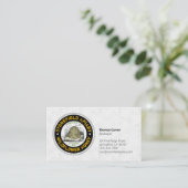 Beehive Apiary Name White Honeycomb Visitekaartje (Staand voorkant)