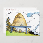 Beehive  Art Custom Recipe Kaart Briefkaart (Voorkant / Achterkant)