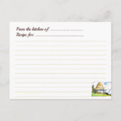 Beehive  Art Custom Recipe Kaart Briefkaart (Achterkant)