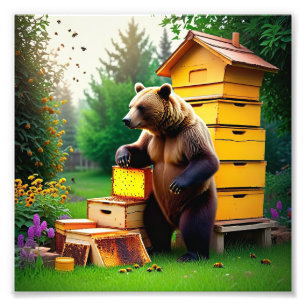 Beehive Beer Foto Afdruk
