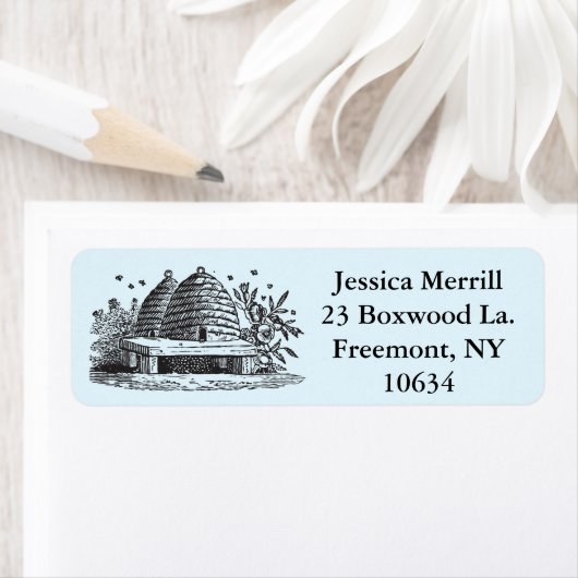 Beehive Bewick Aviary Return Address Labels (Insitu)